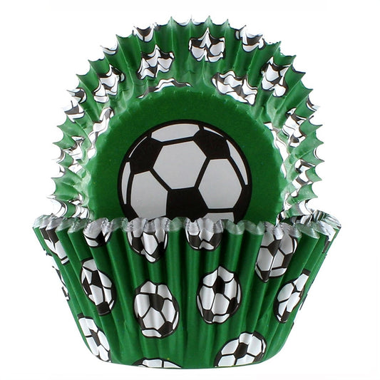 Cupcake Cups Voetbal 50mm 25st.